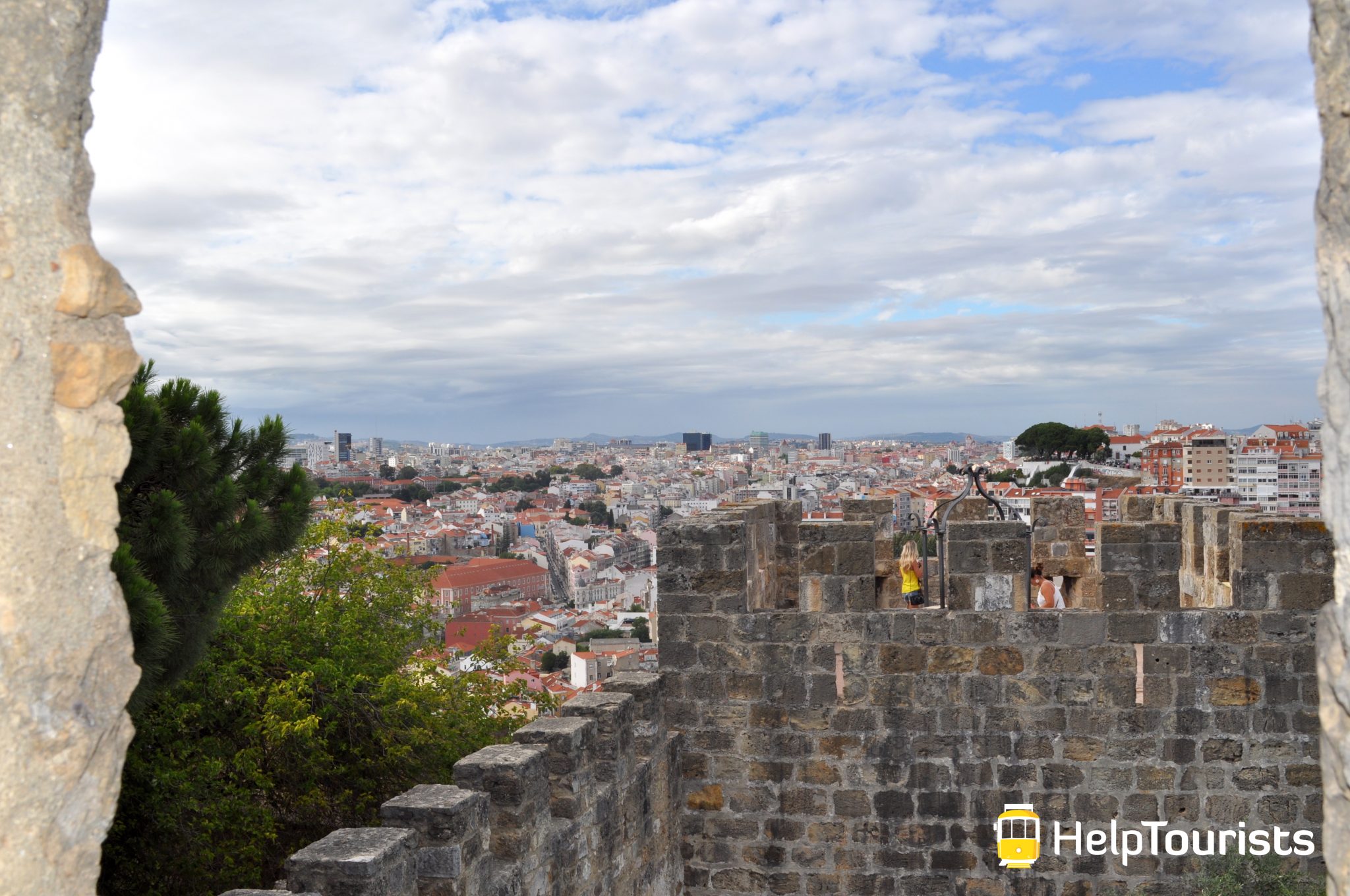 Lissabon Aussicht castelo de sao jorge