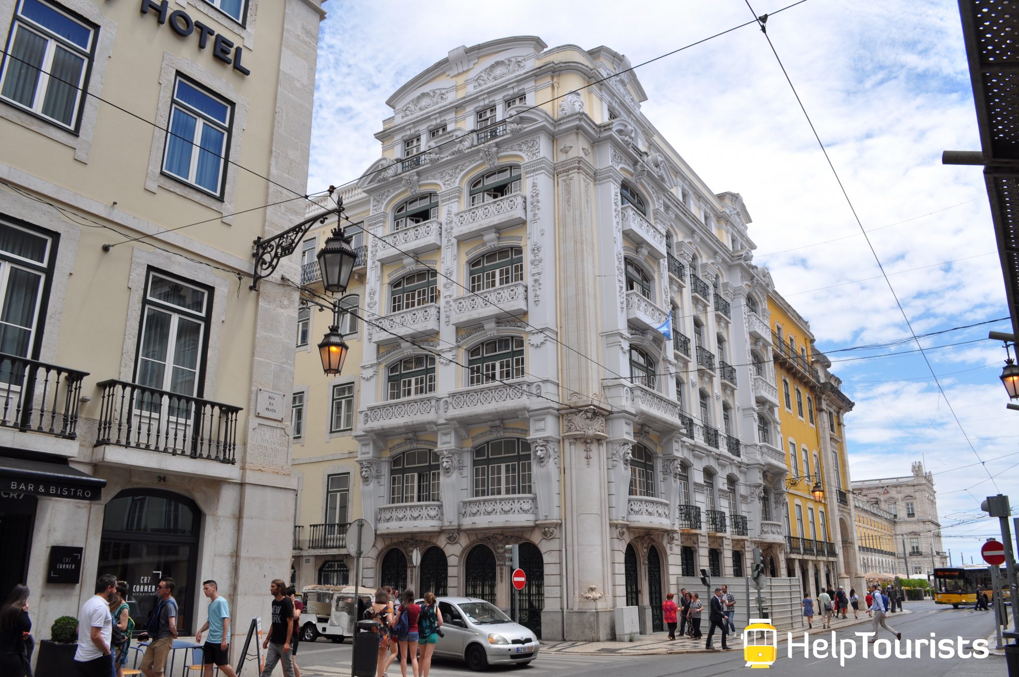 Lisbonne quartier Baixa bâtiment
