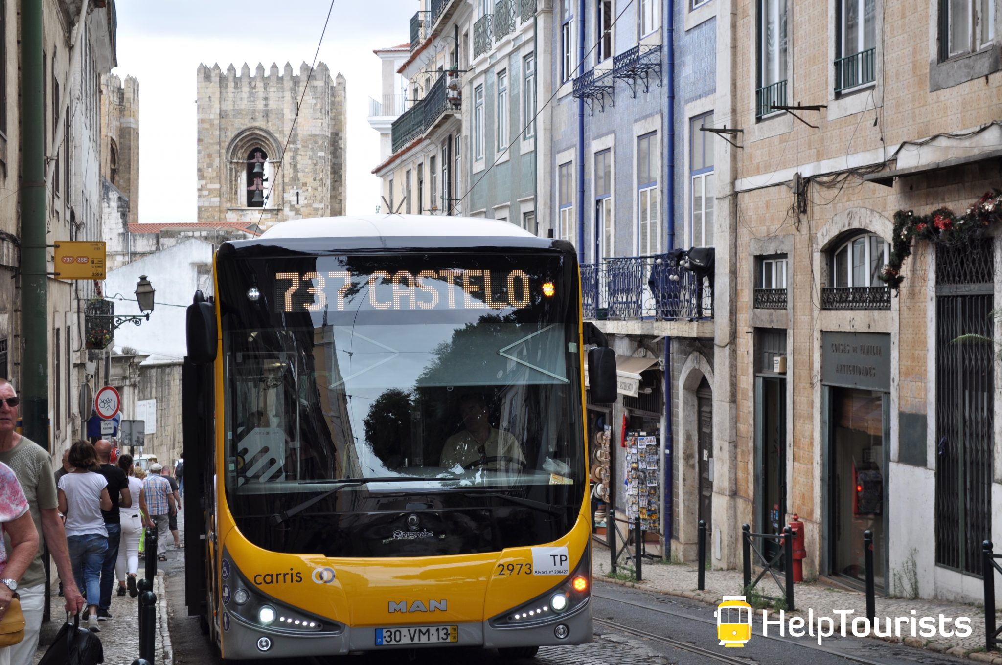 Lisbonne Bus ligne chateau Castelo
