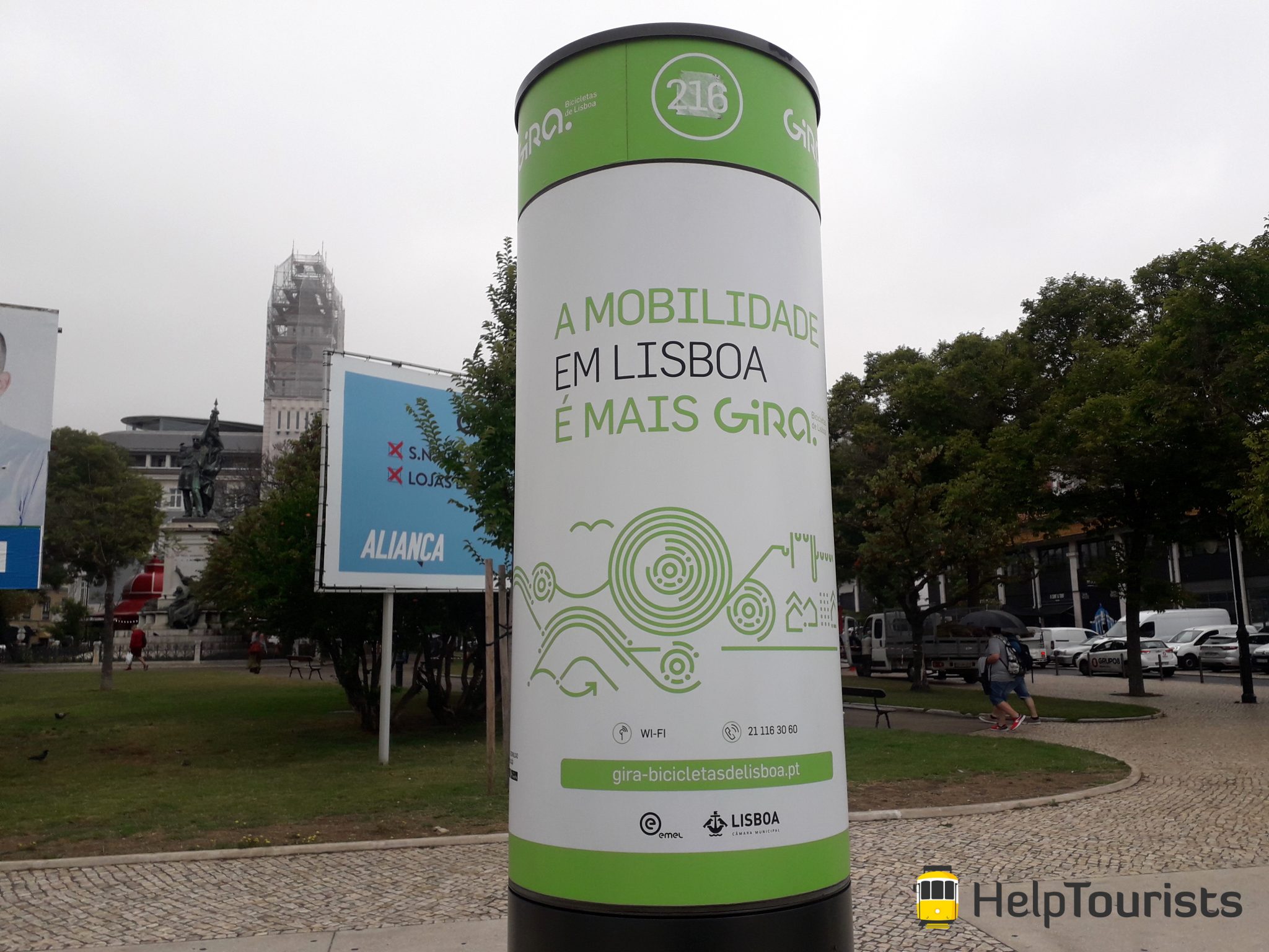 Lissabon Fahrradverleih Station