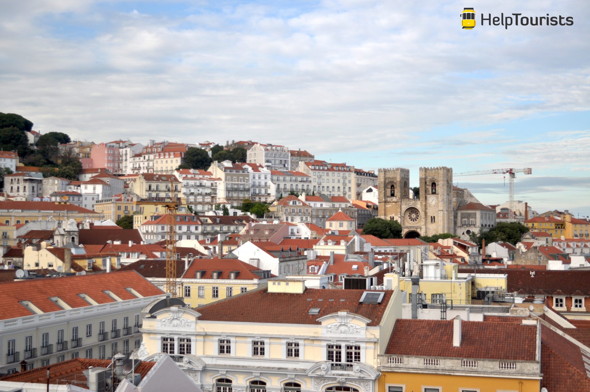 Lisbonne vue cathédrale Sé